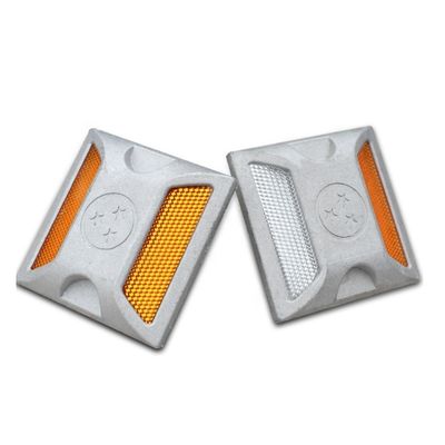 Reflector de segurança rodoviária de alumínio para pavimento anti-pressão