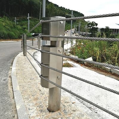 ISO9001 Barreira de corda de fio revestido de zinco personalizada para corrimão de proteção de rodovias