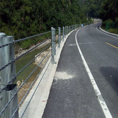 ISO9001 Barreira de corda de fio revestido de zinco personalizada para corrimão de proteção de rodovias
