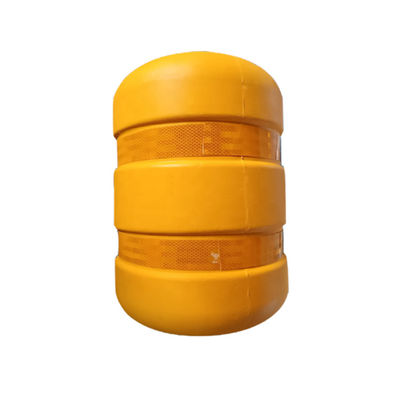 Tráfego Q235 Q345 Guarda rodoviária de aço com proteção de barris de rolos amarelos