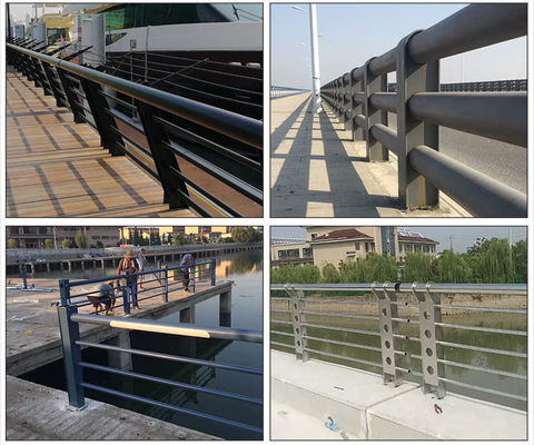 Ponte composta de aço inoxidável de alta resistência Barreira de segurança Barreira de segurança
