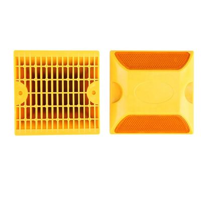 Reflectores PMMA de lado duplo Solar Road Stud para segurança rodoviária e gestão do tráfego