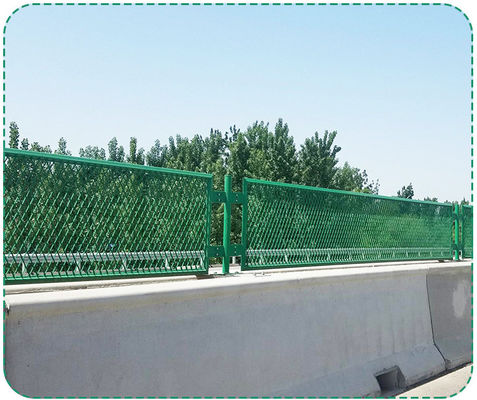 Fecho de malha de arame metálico de expansão achatada para estradas ponte anti-brilho malha anti-brilho