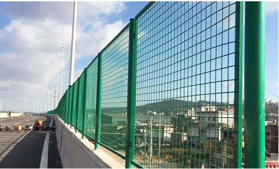 Grelha de malha de metal galvanizado revestido de pó anti-reflexão para estrada em aço inoxidável