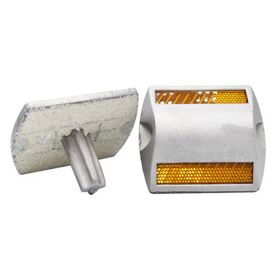 Alumínio LED Luz Refletora Olhos de Gato Duplo Lados Rodoviário Stud para Cone de Aviso de Estrada