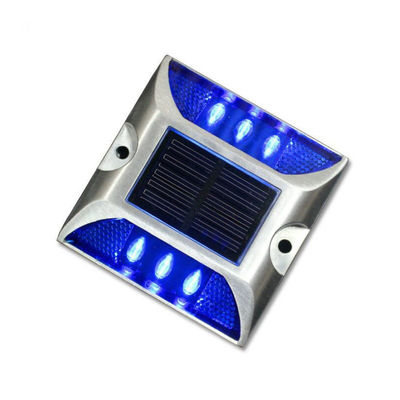 Estrada Cone sinal de alumínio LED 30T Resistência Led Solar Reflective Road Stud para estrada