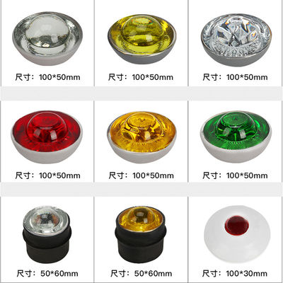 360 graus de vidro refletor temperado Cat Eye Road Stud para instalações personalizadas
