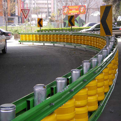 Barreira de segurança rodoviária Barreira de rolos de alumínio fundido para segurança rodoviária eficaz