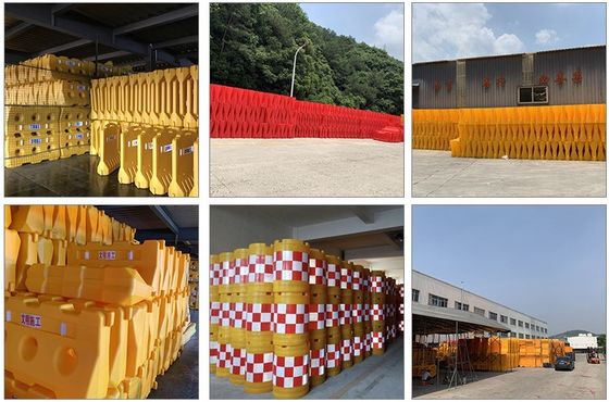 Segurança exterior Barreira de segurança rodoviária de plástico