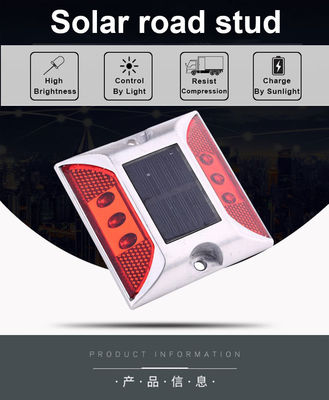 Segurança Rodoviária Stud Led Reflective Tape Alumínio Cat Eye Solar Road Stud Road Cone Sign