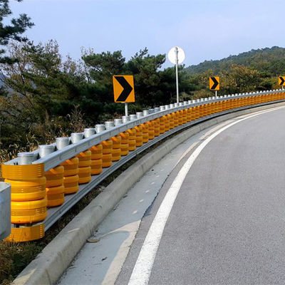 Barreira de rolos de segurança de estrada de aço inoxidável acessível com anticorrosivo