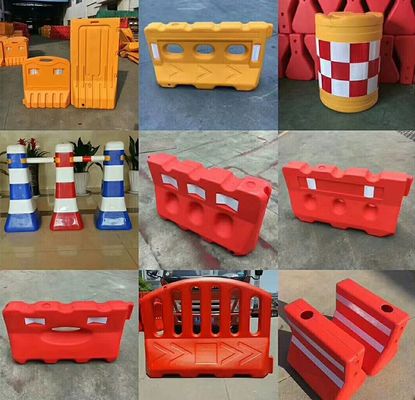 Barreira de água de plástico PE para segurança rodoviária e equipamento de gestão do tráfego
