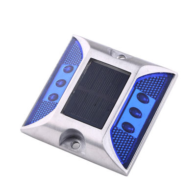 104*123*23mm LED vermelho refletor de alumínio olho de gato solar rodoviário para áreas industriais