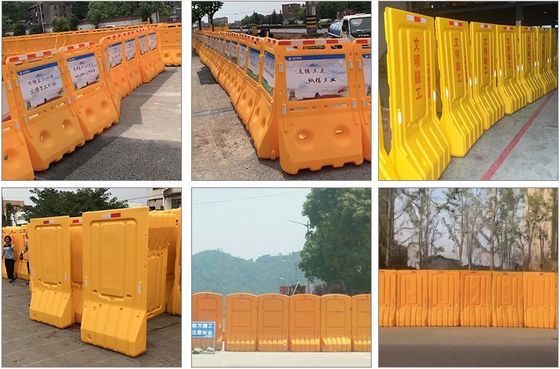 Site de construção Barreira de estrada de plástico Barreira de água personalizada