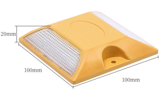 Equipamento de Segurança Rodoviária 100X100X20mm Quadrado Plastico Refletor Rodoviário