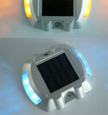 Alumínio PC Solar Road Stud com reflector LED vermelho e capacidade de carga solar