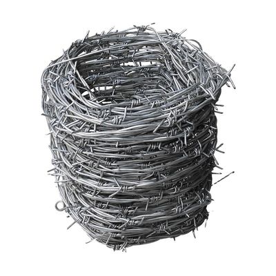 Cercas de arame farpado de aço galvanizado a quente ISO para segurança exterior