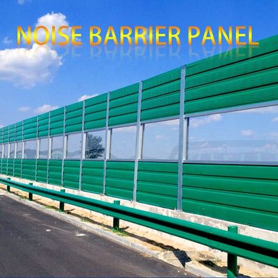 Barreira de ruído rodoviário com painel de alumínio e tela de isolamento acústico e barreira de isolamento