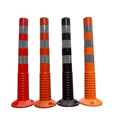 Segurança rodoviária Coneis de trânsito em PE vermelho altamente visíveis e reflexivos para controlo do trânsito