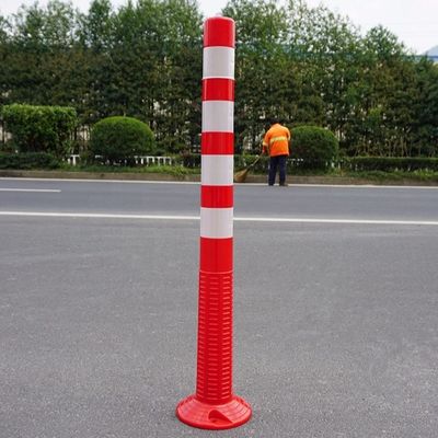 Segurança rodoviária Coneis de trânsito em PE vermelho altamente visíveis e reflexivos para controlo do trânsito