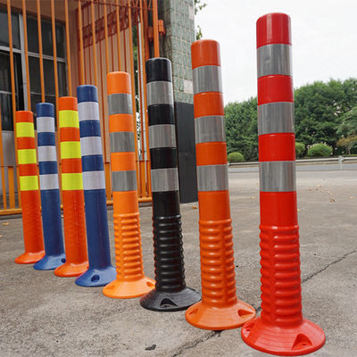 Segurança rodoviária Coneis de trânsito em PE vermelho altamente visíveis e reflexivos para controlo do trânsito