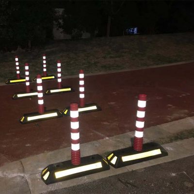 Base de borracha de alta visibilidade PE Plástico Tráfego Cone Tráfego com material durável