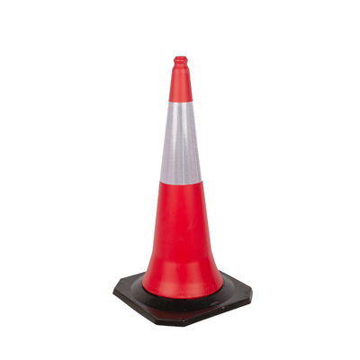 PE Cone de Estrada de Plástico para a Segurança do Tráfego Rodoviário em Laranja Atraente