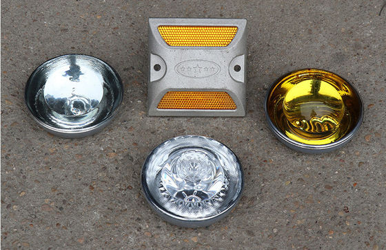 LED vermelho Cat Eye Road Stud Alumínio refletor para segurança rodoviária