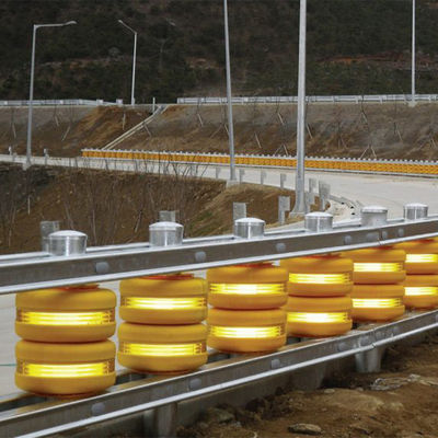 Barreira de rolos de corrimão rodoviário com barris de aço Q235 duplos e certificado ISO
