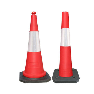 PE Cone de Estrada de Plástico Cor-de-Laranja Cone de Tráfego de Estrada Alto Visível