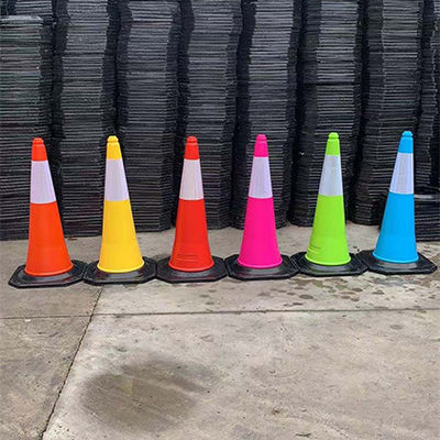PE Cone de Estrada de Plástico Cor-de-Laranja Cone de Tráfego de Estrada Alto Visível