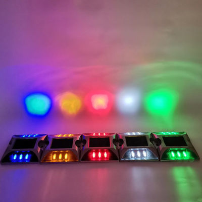 104*123*23mm Solar Road Stud Alumínio Road Stud Flashing Light Cat Eye Road Cone Sign
