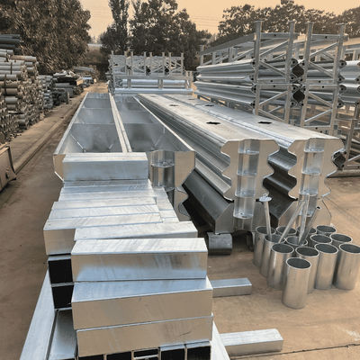 Barreiras de impacto de almofadas de colisão revestidas de pó galvanizado para segurança no trânsito