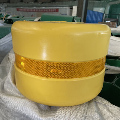 Barreira de colisão de almofada de rolos Eva Pu amarelo com pó galvanizado revestido para estrada