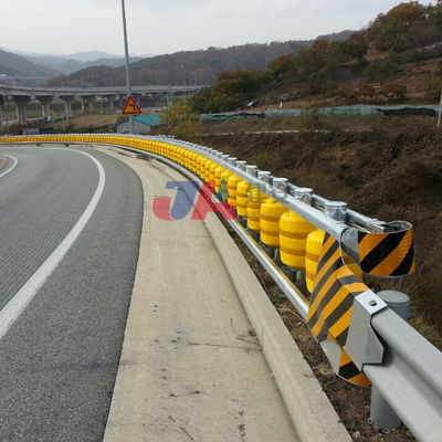 Q235 Q345 EVA Padrão ISO PU e PVC Segurança Roller Guardrail Barreira de choque Barreira rotativa