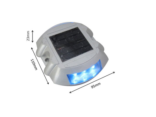 Sinalização de Cone Solar LED Flashing Light Road Stud Cat Eye em amarelo