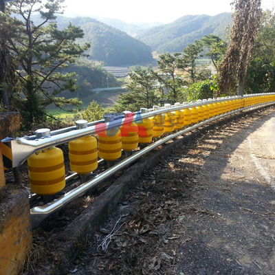 Segurança rodoviária Barreira rotativa EVA amarelo Barreiras anticorrosivo com padrões