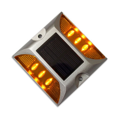 100*100*20mm Strobe LED Vermelho Alumínio Reflector Road Stud para Estrada