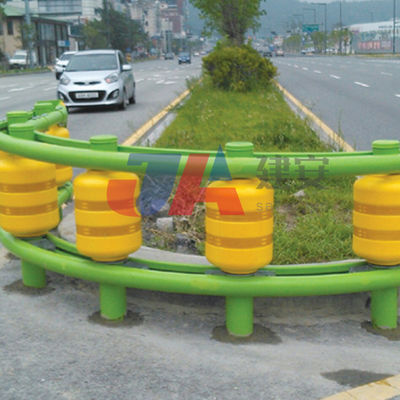 Barreira de rolamento de estrada de cor amarelo para sistemas de rolamento de segurança no trânsito de aço inoxidável