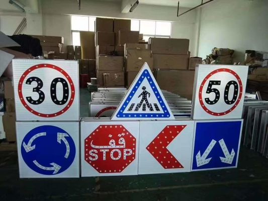 Tabuleiro de sinalização padrão de segurança rodoviária com material de alumínio personalizado em tamanhos padrão