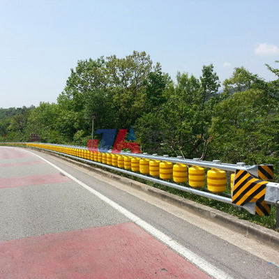 Barreira de rolamento de estrada de cor amarelo para sistemas de rolamento de segurança no trânsito de aço inoxidável
