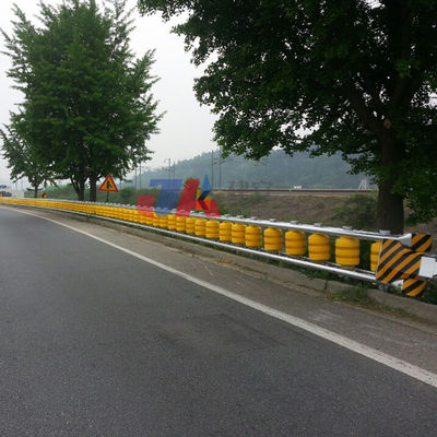 Barreira anticorrosão de trânsito Barreira de segurança de rolos Rodovias Barreira de rolos rodoviários