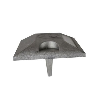 End G105 Cast Yellow Aluminum Square Road Stud para Segurança Rodoviária 100*100*20mm Tamanho