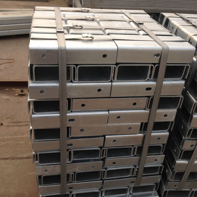 Q235 Q345 Flex Beam Guardrail GI Route Safety Trapezoidal U Spacer