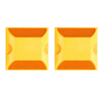 Segurança Rodoviária Reflector Quadrado de Plástico Rodoviário com Cor Vermelha LED Feito