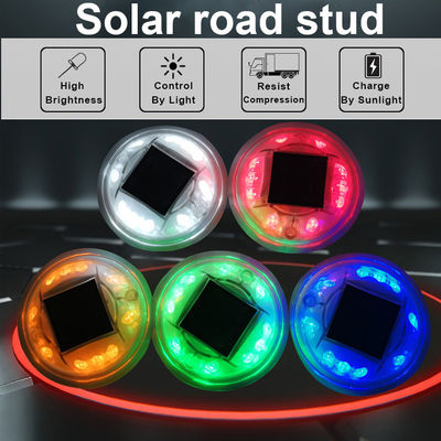 Alumínio de alta visibilidade G105 Led Solar Reflective Round Road Stud para garantia de estrada