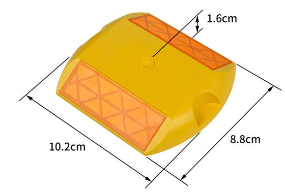 LED plástico olho de gato luz refletora solar rodoviário estribo feito de PVC altamente visível