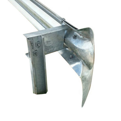 Post de guarda de aço galvanizado para segurança rodoviária