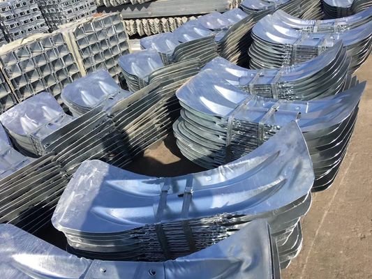 Galvanizado em pó revestido Highway Guardrail End Wings para Construção Dimensões personalizadas