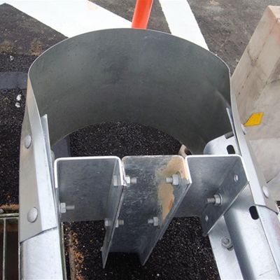 Ferradura de proteção de estrada galvanizada de feixe W, extremidade das asas, extremidade tampão de aço com revestimento em pó